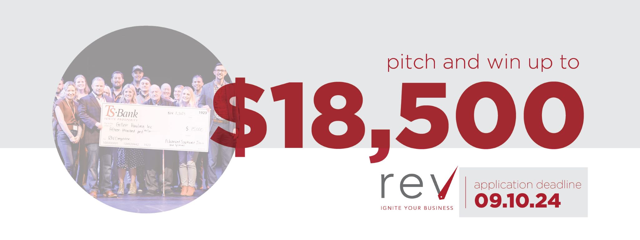 Pitch and win REV application deadline 09/10/2024